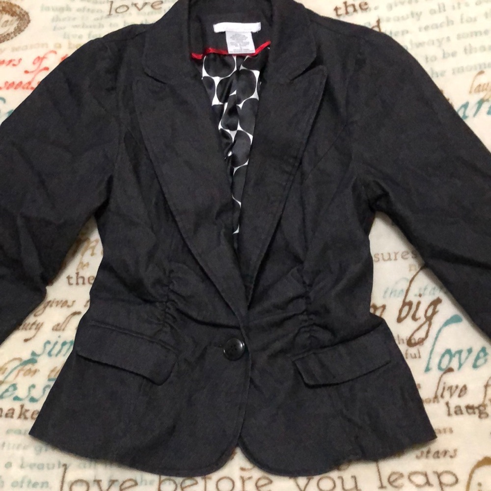 Black blazer 3/4 length sleeves